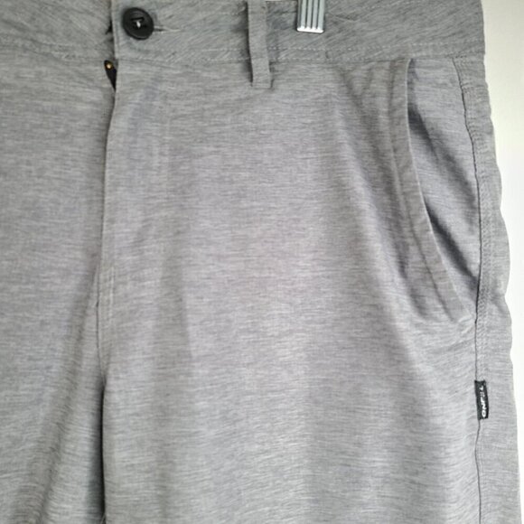 O'Neill Mens size 32 Relaxed Fit Hyperdry Heather Grey Hybrid Board Shorts - Picture 8 of 8